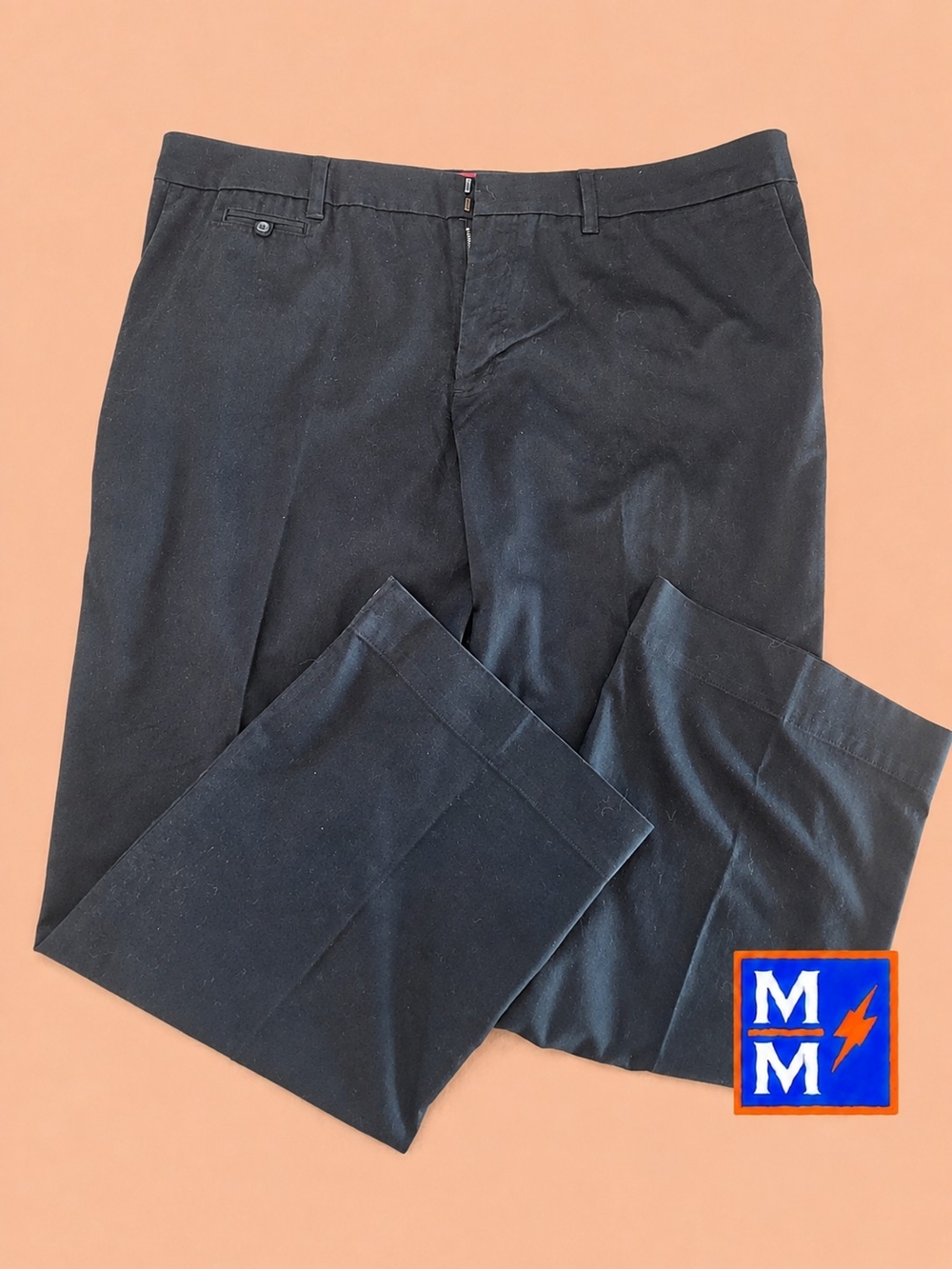 Merona Black Stretch Khaki Pants Size 22W Plus Size NWOT